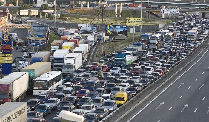 московские пробки попали в десятку рейтинга