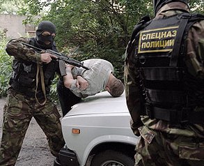 спецназ задерживает террориста в солнечногорске